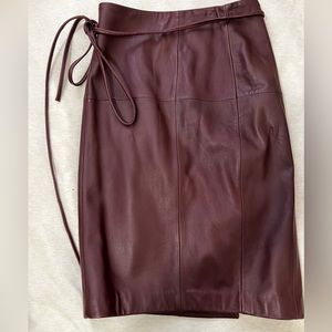 Antonio Melani Genuine Leather Skirt